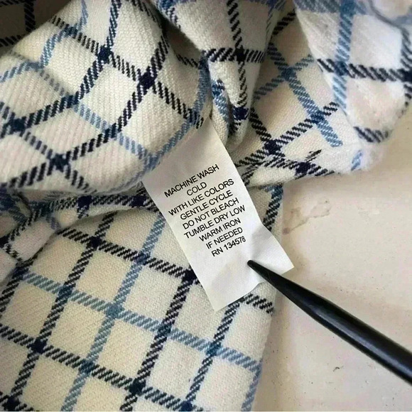 Vineyard Vines Mens Whale Shirt Long Sleeve Flannel 100% Cotton Murray Shirt S - Picture 8 of 10